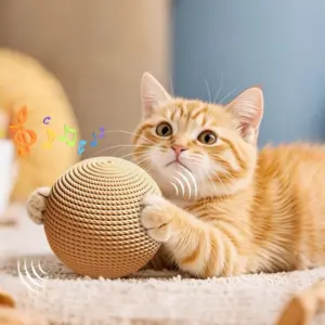 brinquedo bola de sisal para gatos