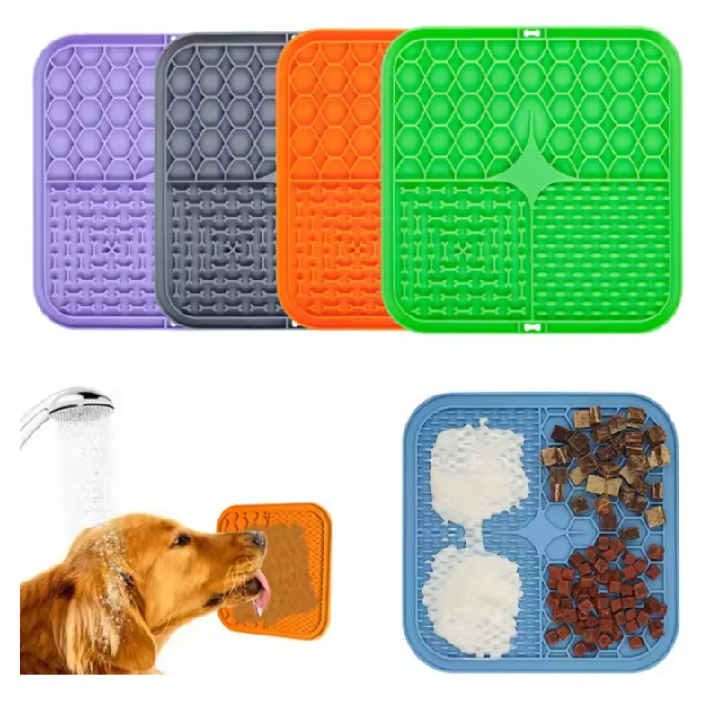 Tapete de Silicone para Lamber para Cães com Ventosa - Imagem 2
