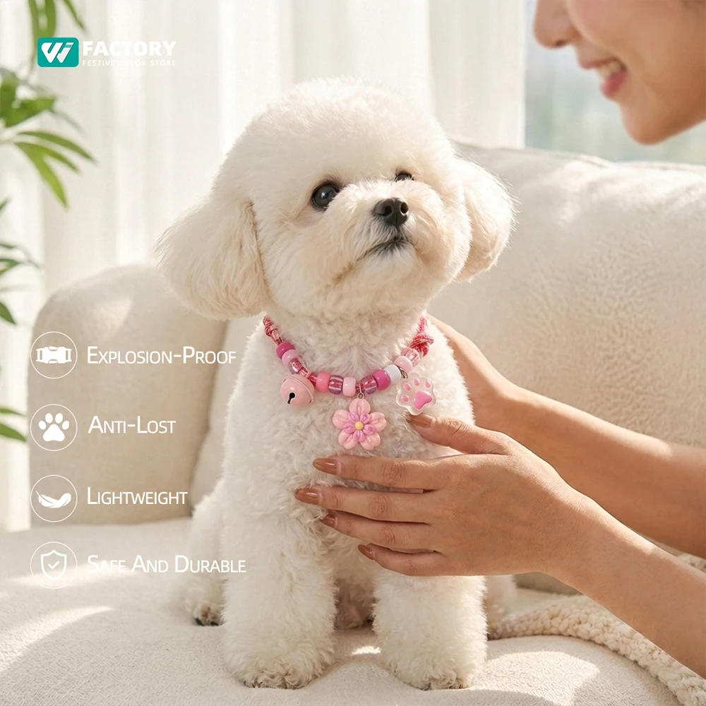 Coleira de Corda Trançada para Cães e Gatos com Sino Ajustável - Imagem 4