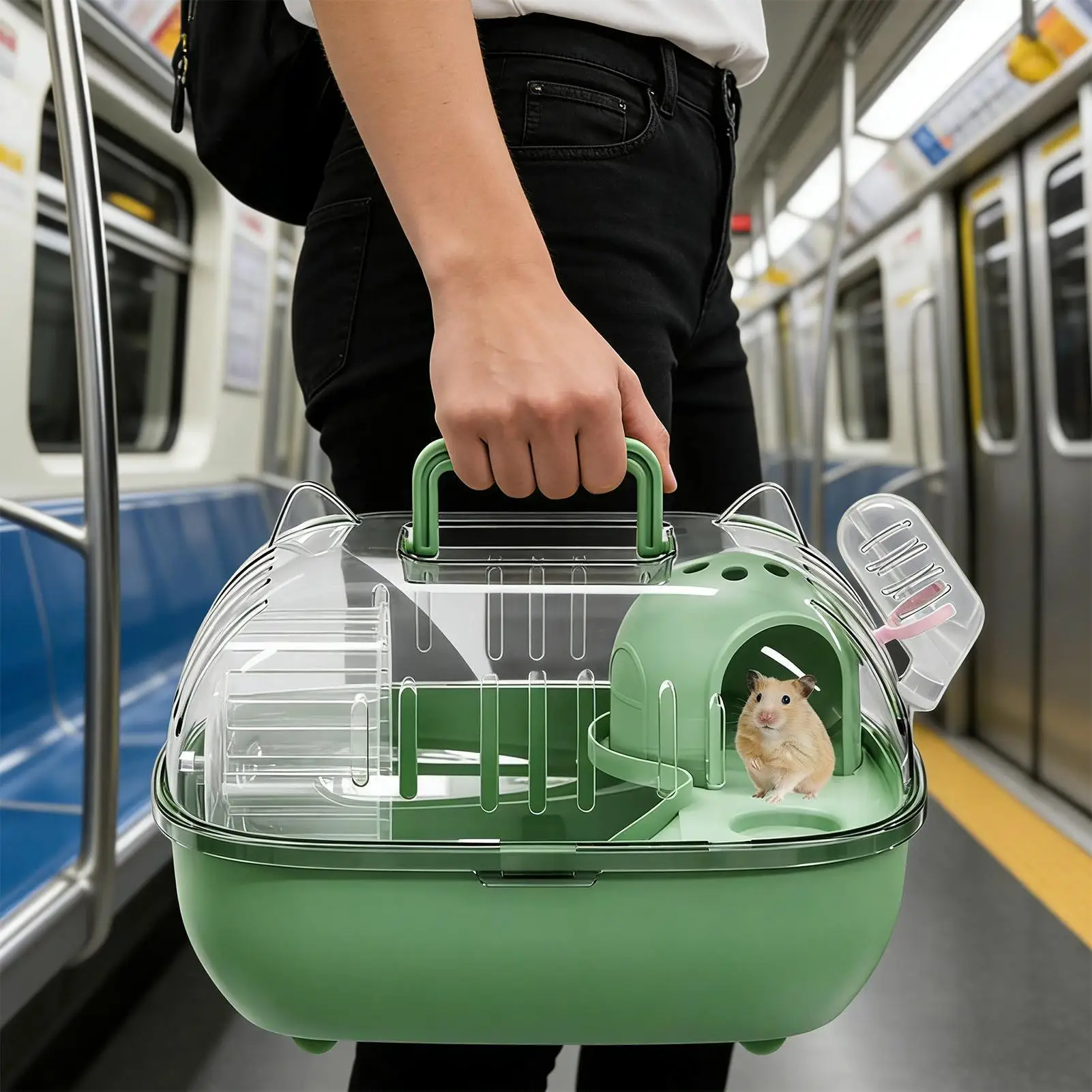 Bolsa de Transporte para Hamster com Tampa Transparente - Imagem 2