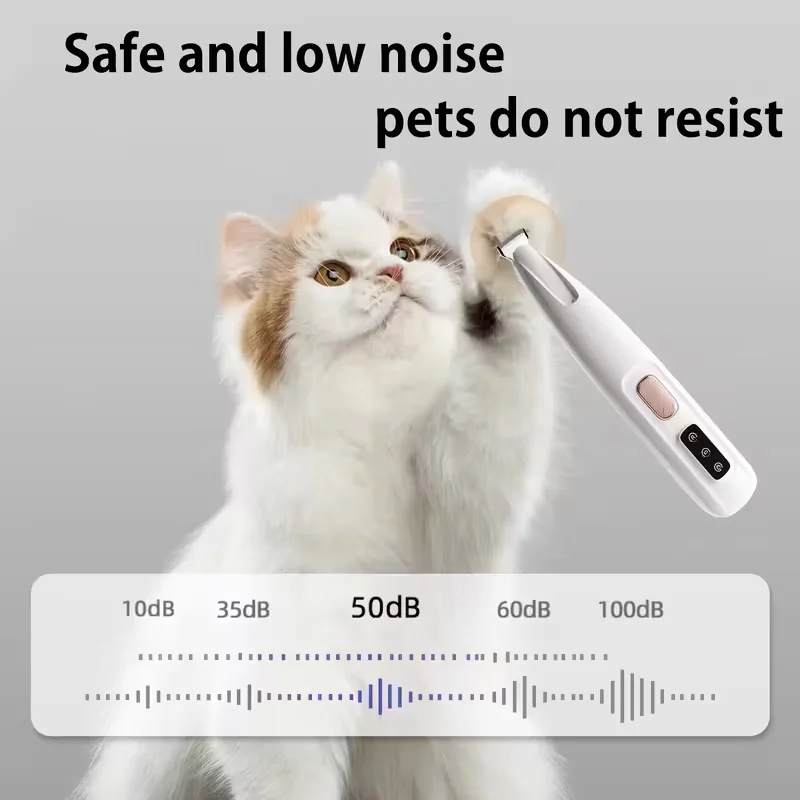 Aparador de Pelos para Cães e Gatos Recarregável USB para Rosto e Orelhas - Imagem 3