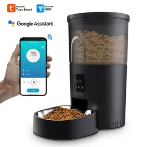 dispensador de ração tuya wifi para gatos