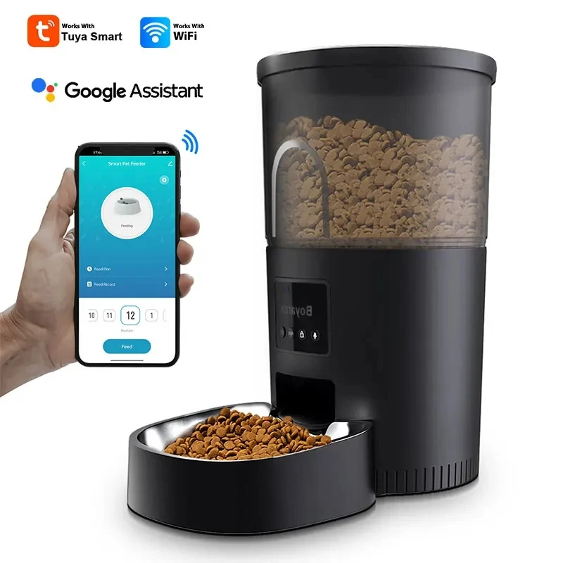 dispensador de ração tuya wifi para gatos