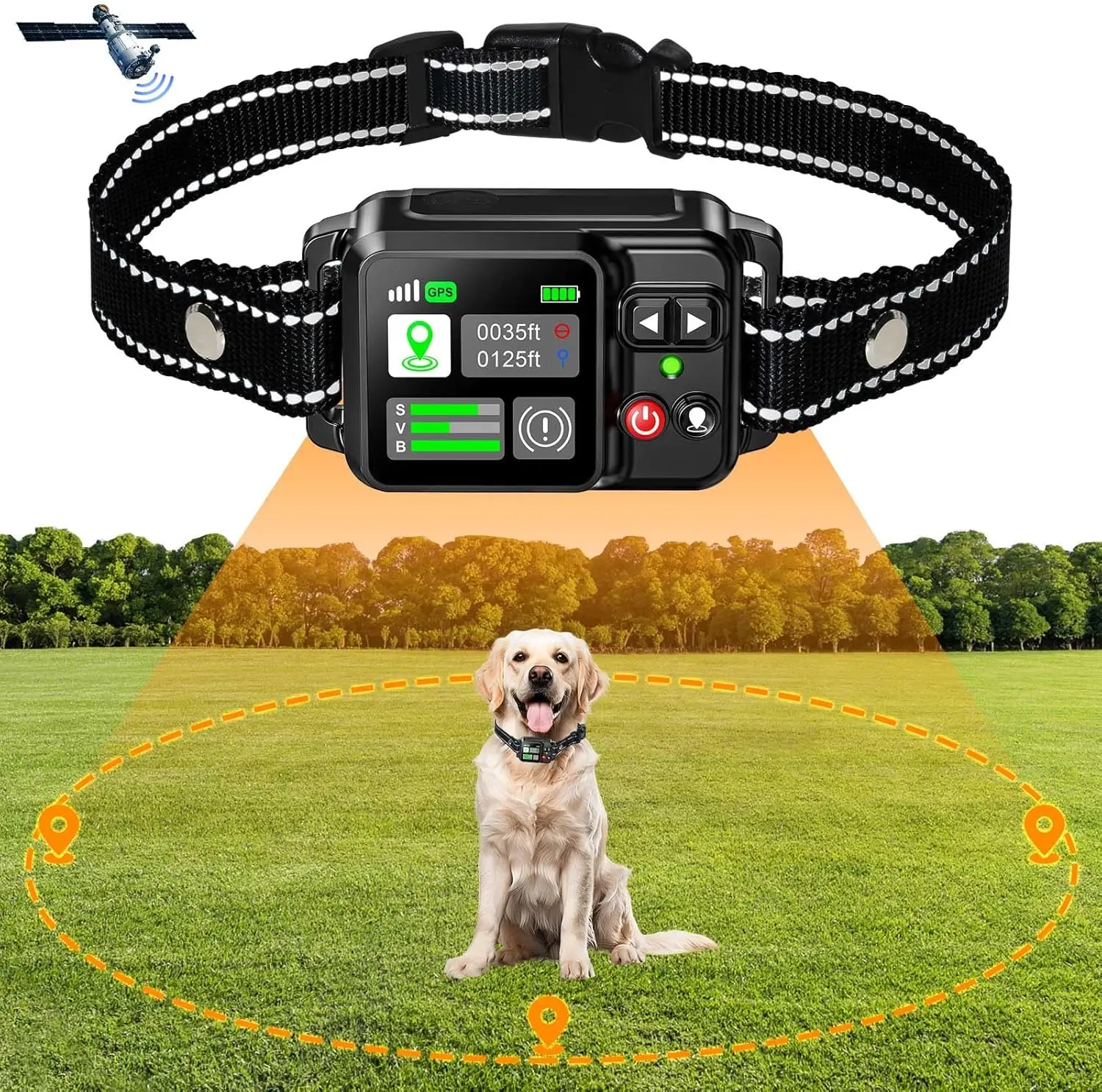 cerca elétrica sem fio para cães gps