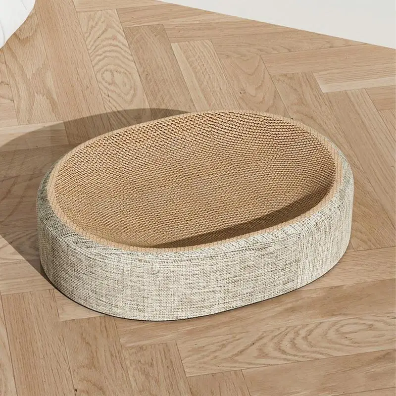 almofada de arranhar oval para gatos