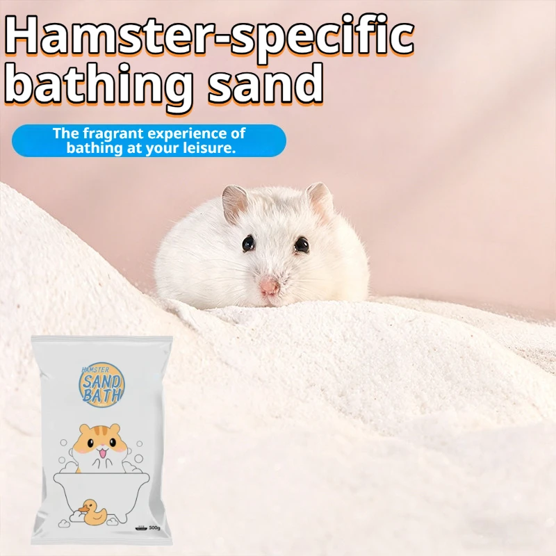 Areia para Banho de Hamster de Sílica Natural Baixa Poeira - Imagem 6