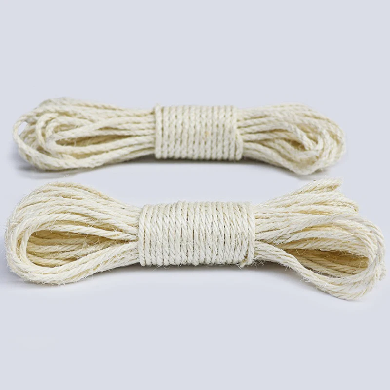 Corda de Sisal Natural para Gato 4mm para Proteger o Sofá - Imagem 5