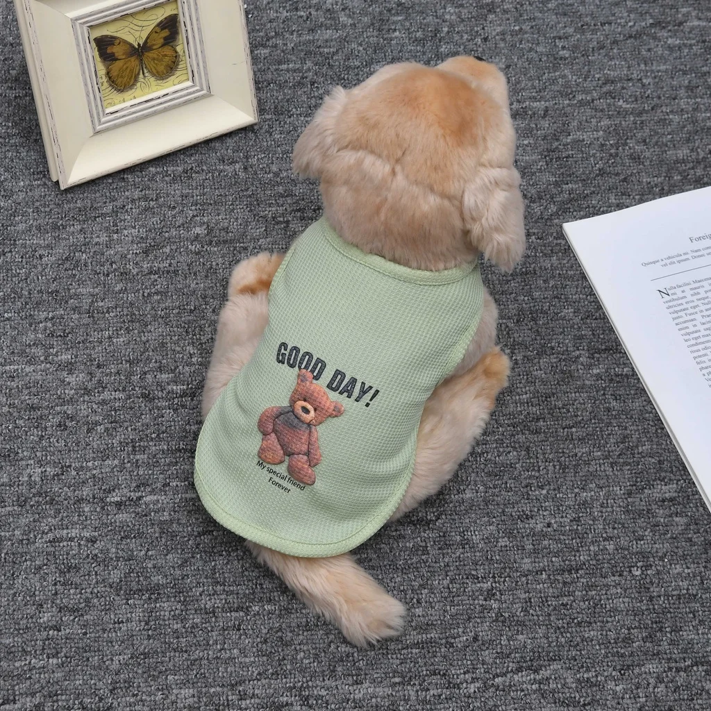 Colete para Cães e Gatos Estampa Urso de Espuma para Verão - Imagem 4