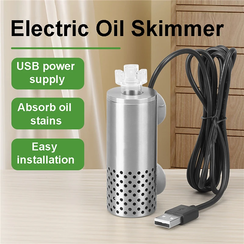 Removedor de Óleo para Aquário USB de Aço Inoxidável 90 L/h - Imagem 6