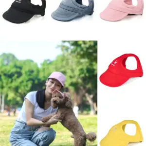 boné de sol para cães com furos para orelhas