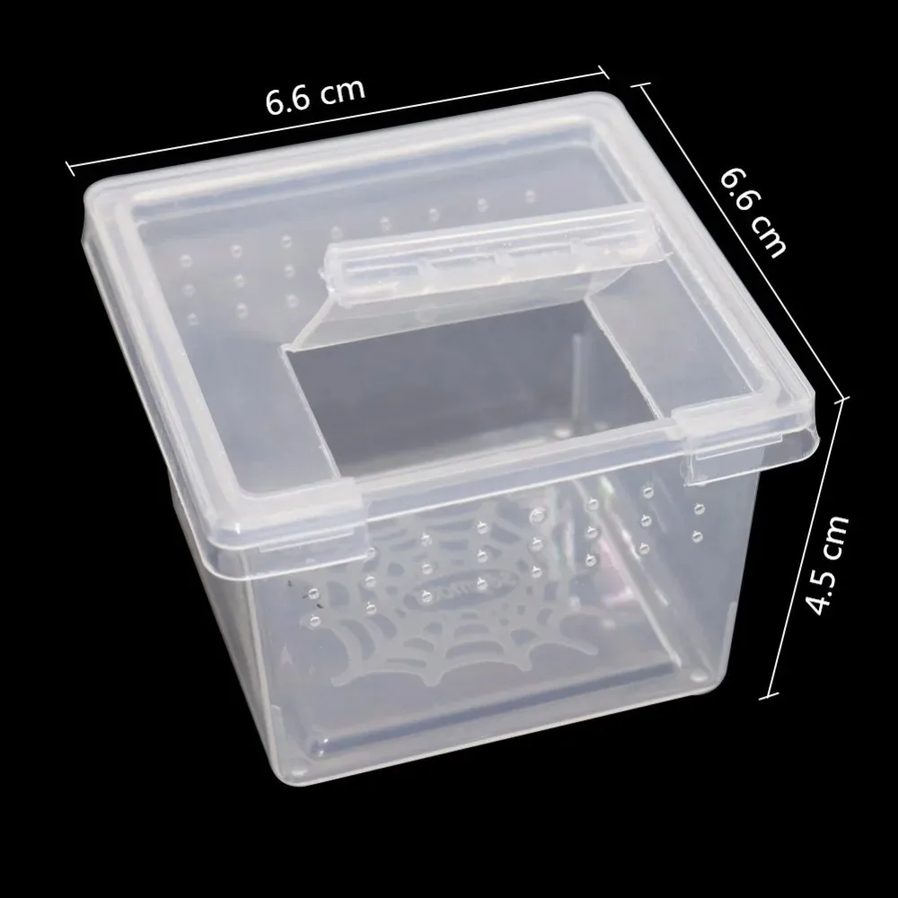 Caixa de Reprodução para Répteis Transparente 6,6x6,6x4,5 cm 5 peças - Imagem 3