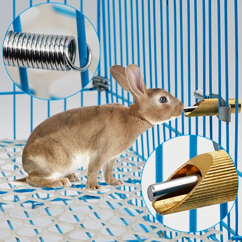 Bebedouro de Niple para Coelhos com Bico de Cobre, Automático - Imagem 5