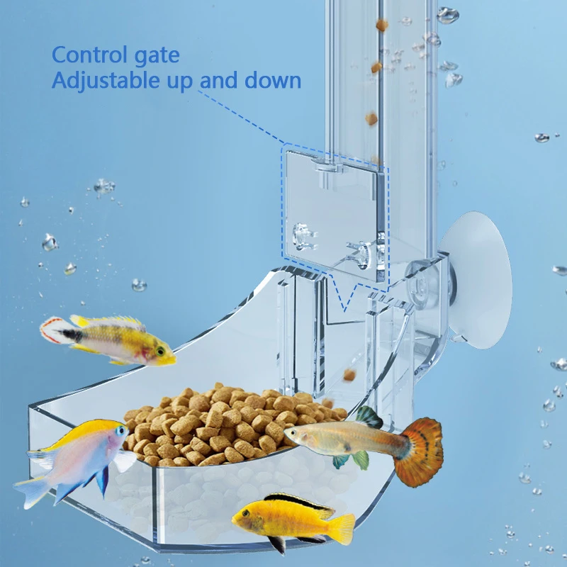 Tubo Alimentador para Aquário de Acrílico Transparente, Design Anti-Encravamento - Imagem 2