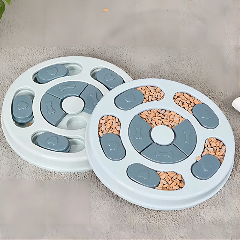 Comedouro Interativo para Cães de PP Azul 24 cm com Base Antiderrapante - Imagem 2