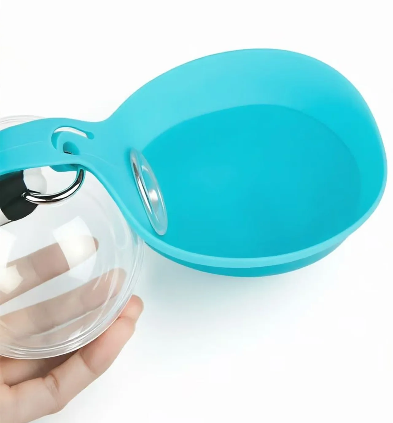 Garrafa de Água Dobrável para Cães Portátil 285 ml com Cordão - Image 4