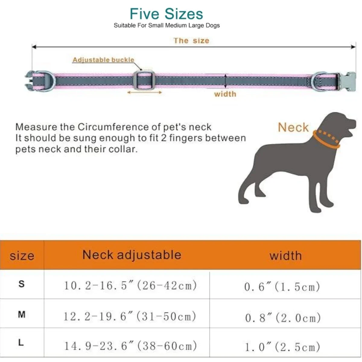 Coleira para Cães Refletiva Ajustável com Gravação a Laser - Imagem 3