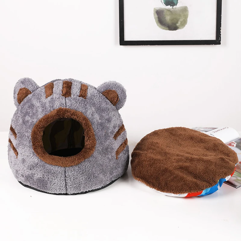 Cama Toca para Gatos em Pelúcia Formato Urso para Gatos de até 2,5 kg - Image 4