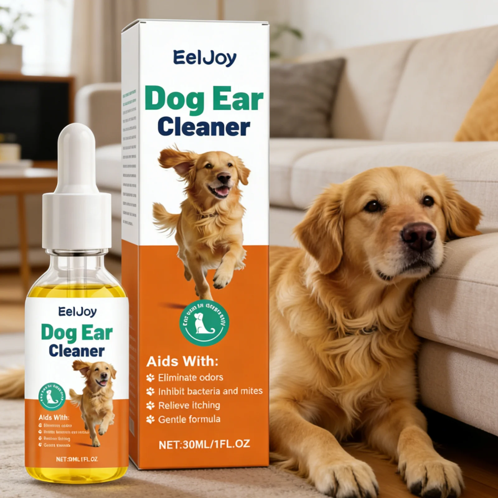 Limpador de Ouvidos EelJoy para Cães 30ml com Fórmula Suave - Imagem 6