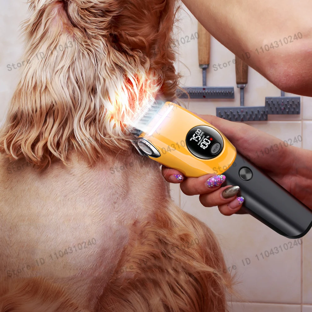 Cortador de Pelos para Cães Recarregável USB com Lâmina de Liga - Imagem 4