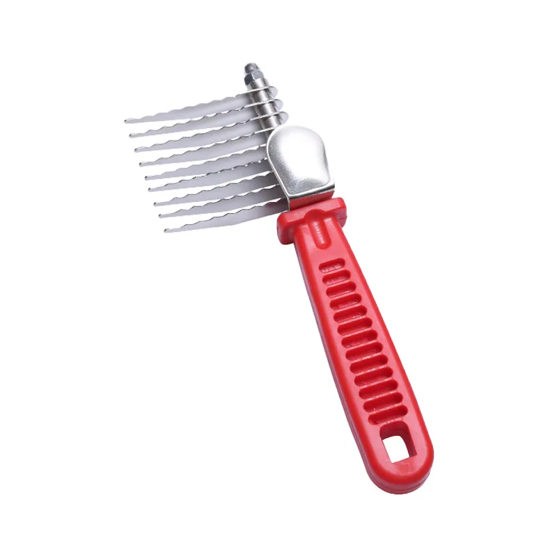 Pente Ancinho para Cães e Gatos de Aço Inoxidável para Remover Nós - Imagem 5