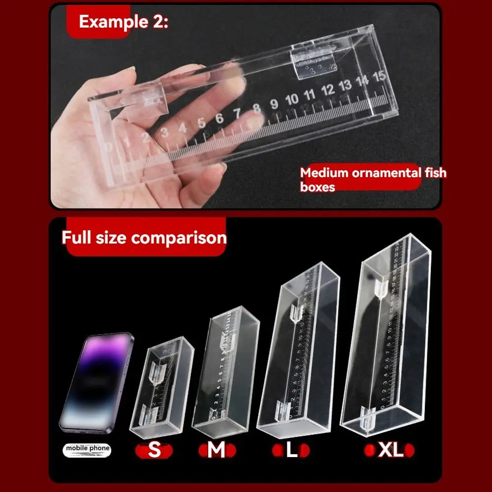 Caixa de Visualização de Peixes em Acrílico Transparente com Tampa - Imagem 6