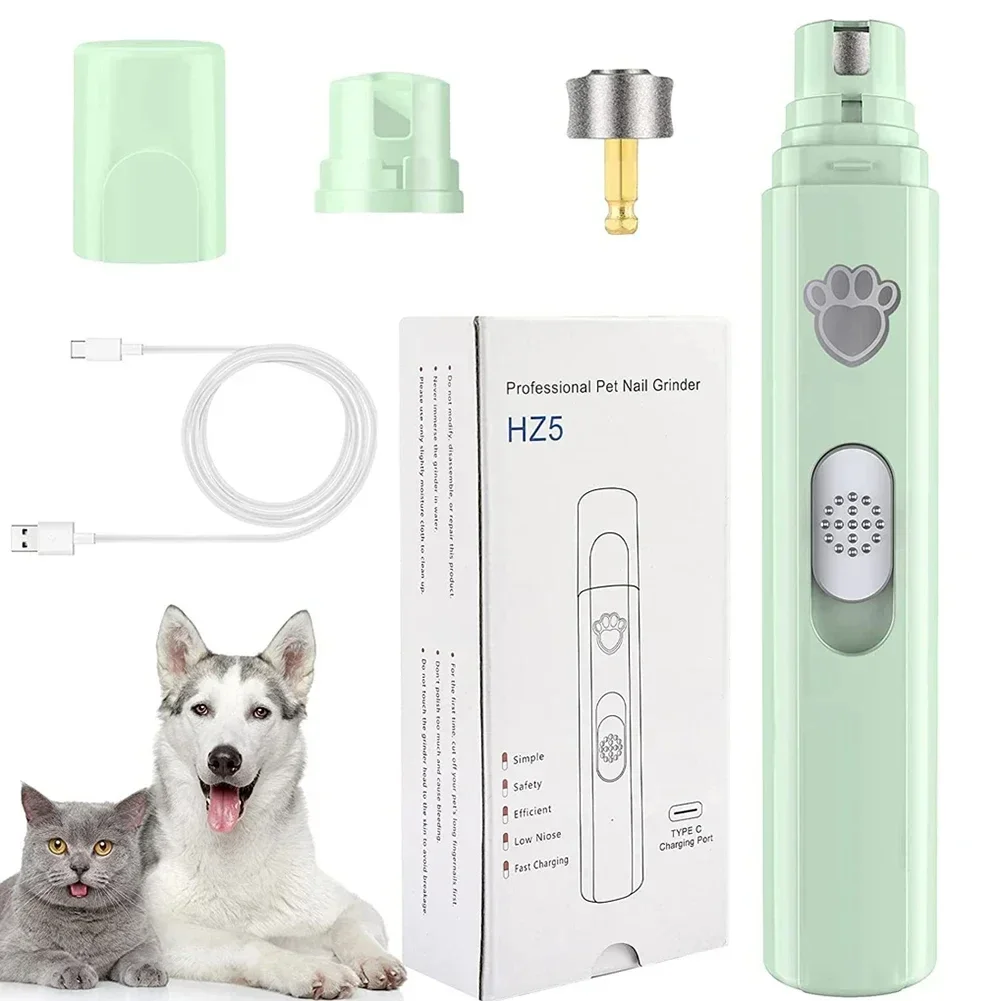 Lixadeira de Unhas para Cães e Gatos USB Recarregável 2 Velocidades - Imagem 6