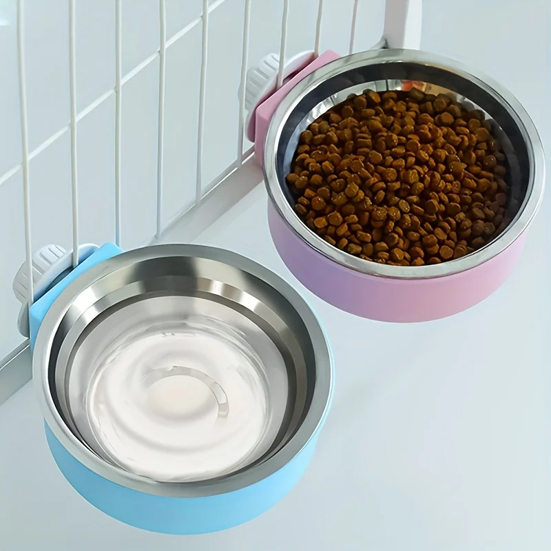 Tigela Suspensa para Cães e Gatos de Aço Inoxidável Antiderramamento - Imagem 3