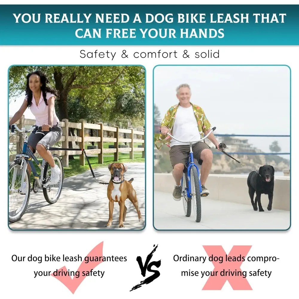 Coleira para Bicicleta Cães Pequenos e Médios com Haste de 42,5 cm - Imagem 2