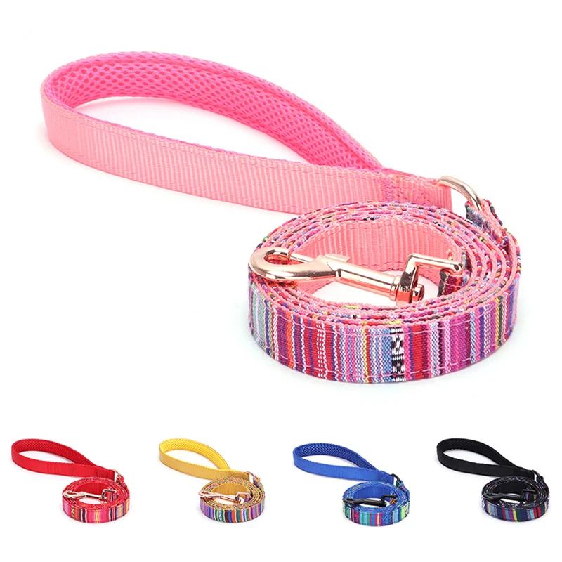 Coleira Listrada Personalizada para Cães com Fivela Rosê - Imagem 4