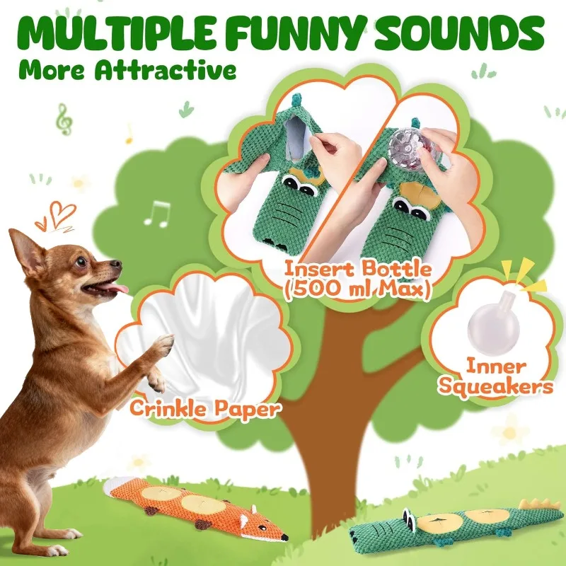 Brinquedo Quebra-Cabeça para Cães de Pelúcia com Som e Dobrável - Imagem 3