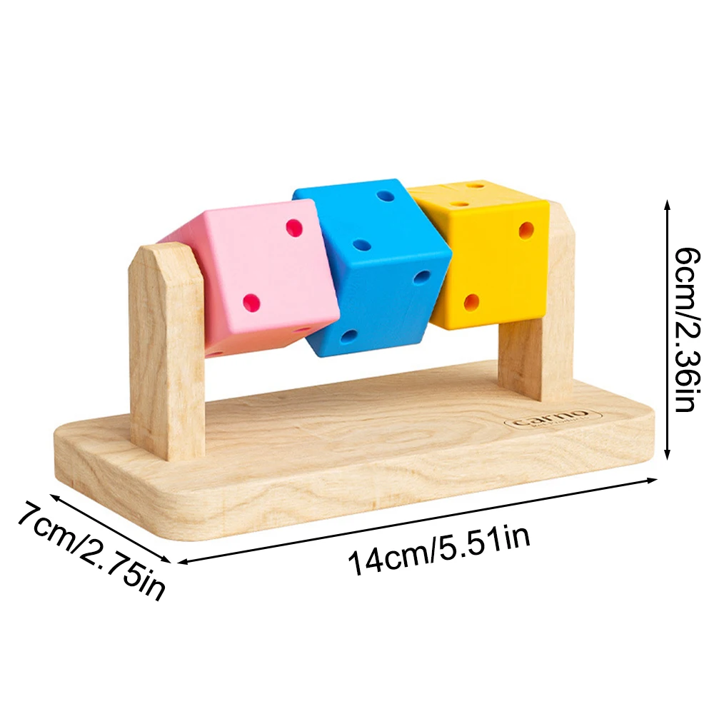 Brinquedo de Madeira para Hamster com Bloco de Moer Dentes - Imagem 6