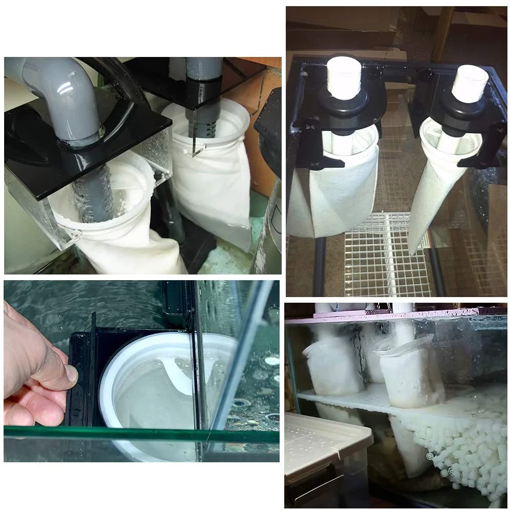 Meia Filtro para Aquário 150/200 Mícrons com Anel de 4 polegadas - Imagem 5