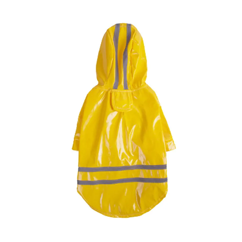 Capa de Chuva para Cães e Gatos de PU Impermeável com Capuz - Imagem 4