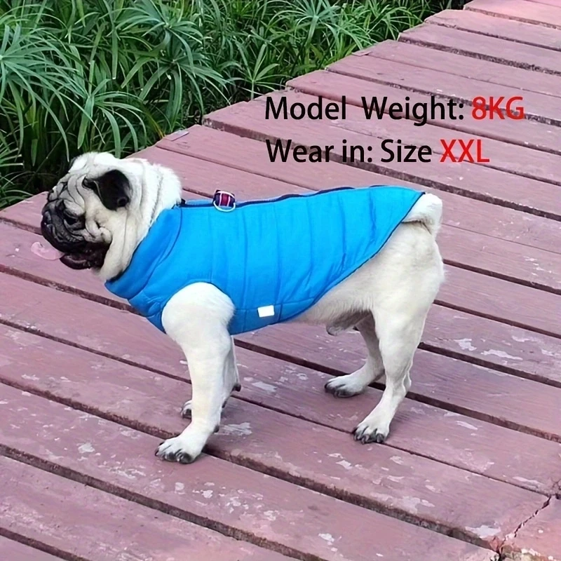 Casaco Acolchoado para Cães Pequenos à Prova de Vento para Inverno - Image 4
