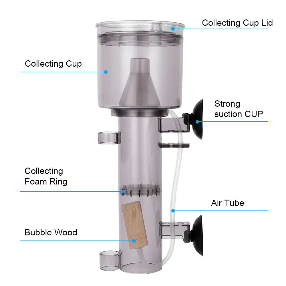 Skimmer Interno para Aquário de 600/800 L/h com Pedra Porosa - Imagem 2