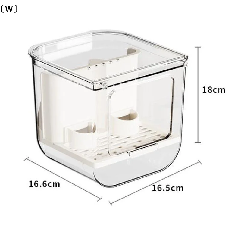 Alimentador Automático para Pássaros Transparente de Gaiola Grande - Imagem 6