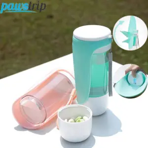 garrafa portátil 2 em 1 para cães