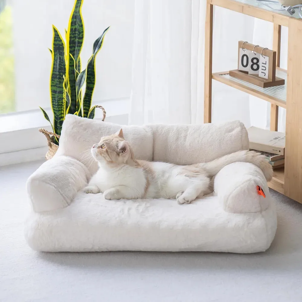 Cama Sofá para Gatos e Cães Pequenos de 110 cm com Fundo Antiderrapante - Image 4
