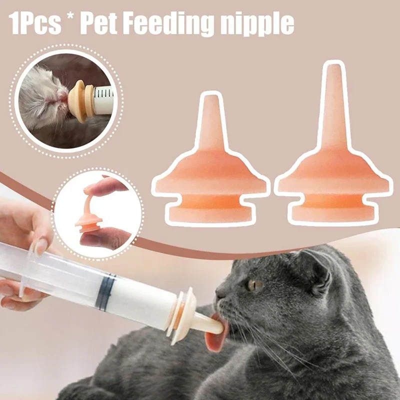 Bico de Silicone para Alimentação de Filhotes e Gatinhos 10 pçs - Imagem 2