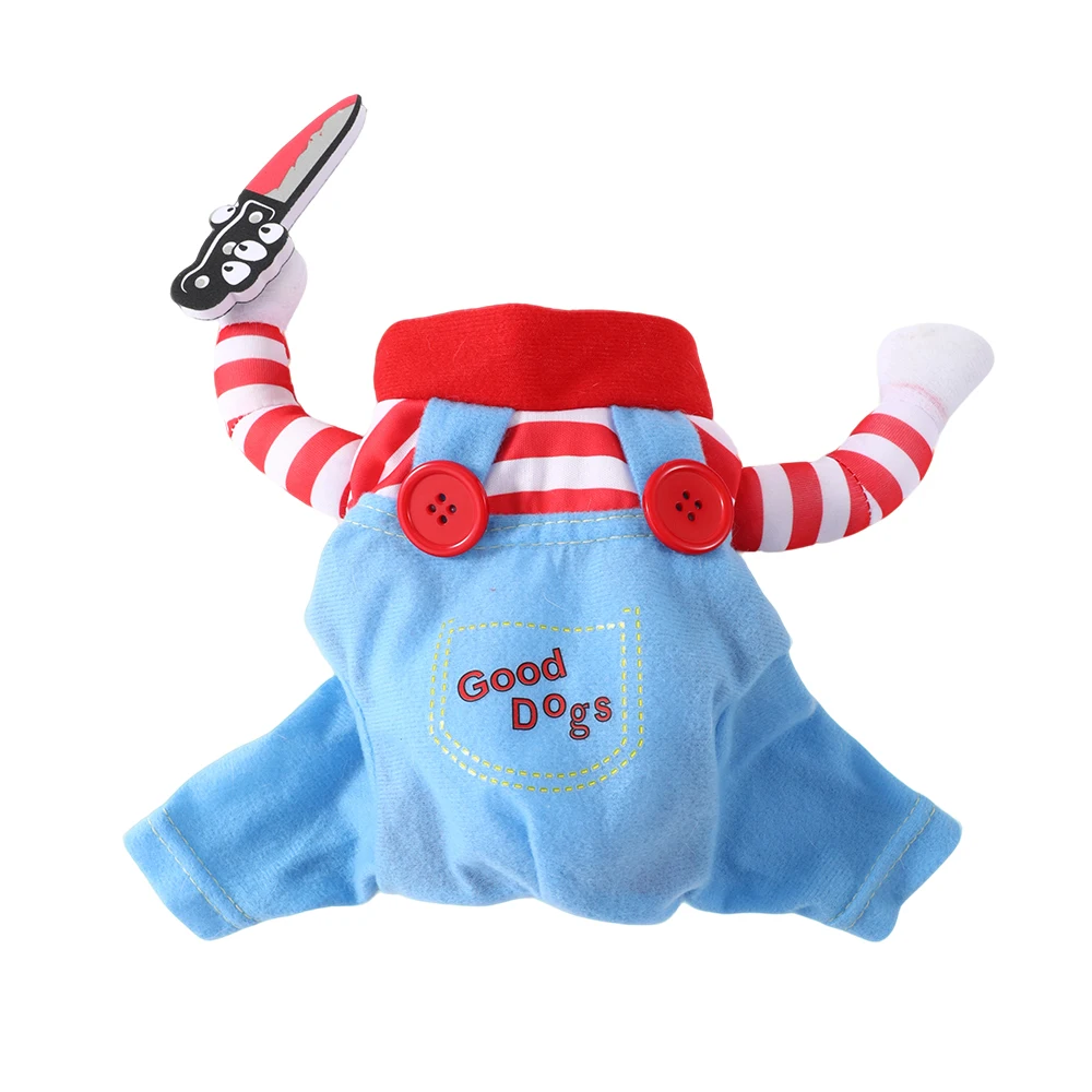 Roupa de Halloween para Cães e Gatos Ajustável com Faca de Espuma - Imagem 4