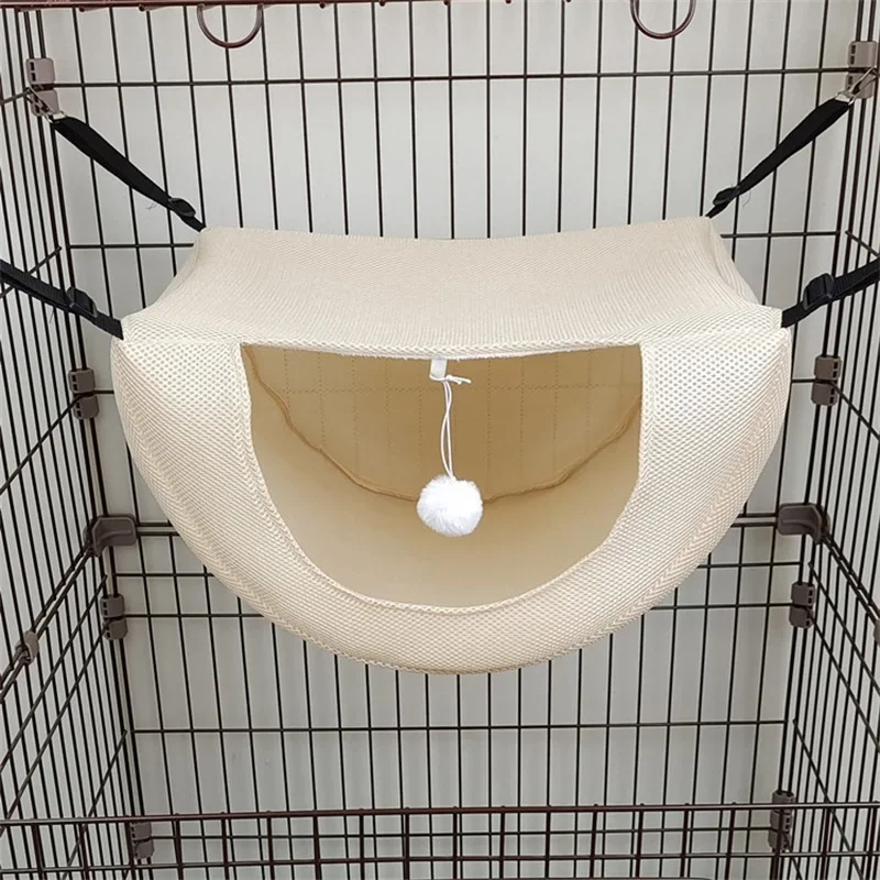Rede Suspensa para Gatos e Pets Pequenos Lavável com Ganchos de Metal - Image 2