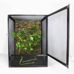 terrário para répteis com porta frontal