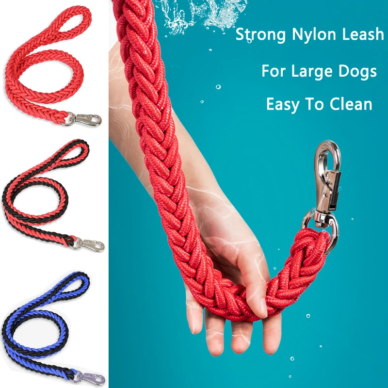 Guia para Cães Grandes de Nylon Trançado 4,3 pés - Imagem 3