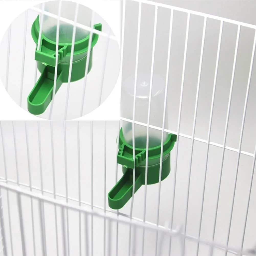 Bebedouro para Pássaros Kit 4 Peças de Plástico com Clipe para Gaiola - Imagem 3