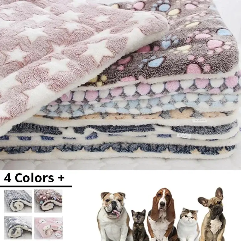 Cobertor para Gatos e Cães de Flanela Lavável Padrão Urso - Imagem 2