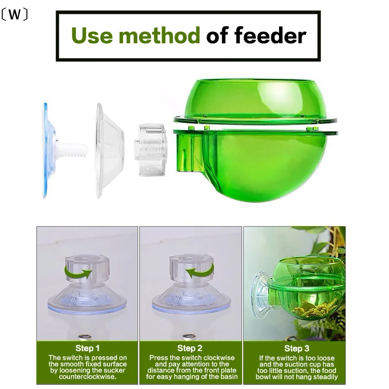 Tigela Alimentador para Répteis Arbóreos com Ventosa Anti-Escape - Imagem 5