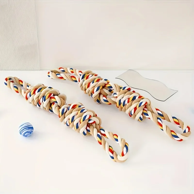 Brinquedo de Corda para Cães de Algodão Natural 45 cm Resistente - Imagem 4