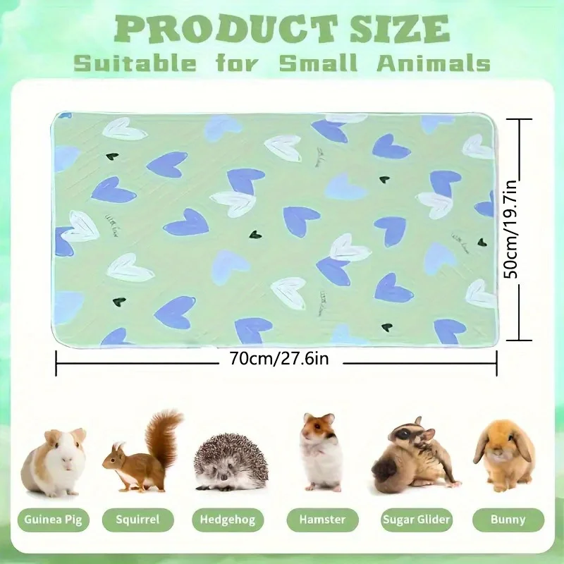 Tapete para Gaiola de Hamster e Coelhos Lavável Reutilizável - Imagem 3