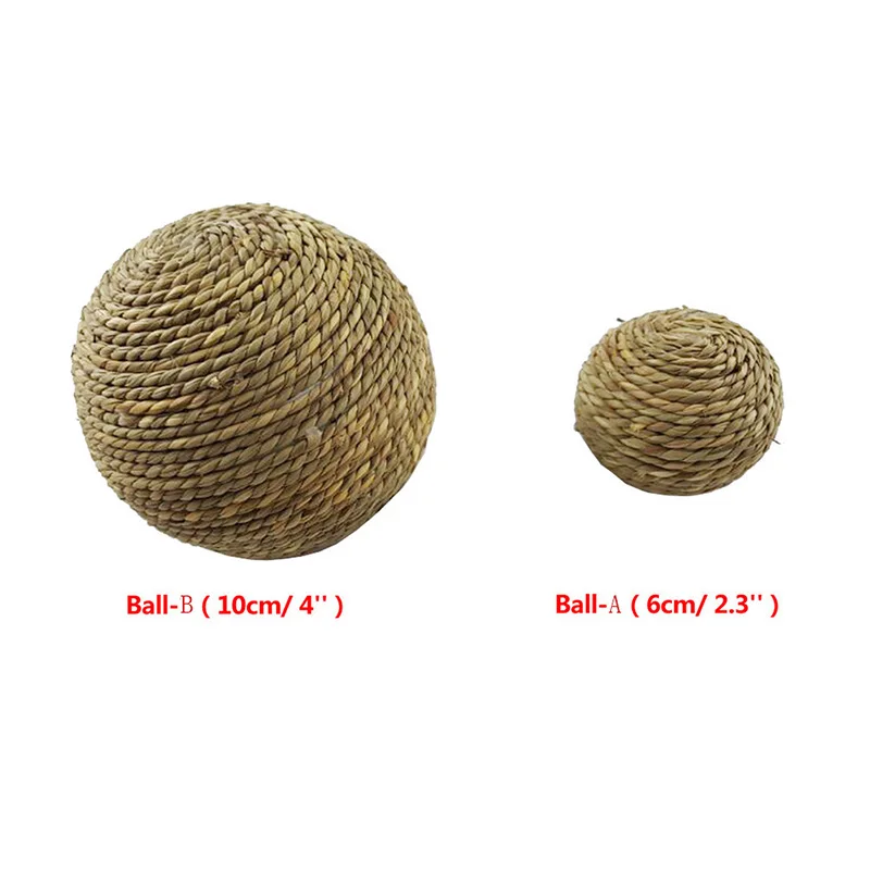 Bola de Grama Natural para Hamster e Roedores 6 cm Interativa - Image 5
