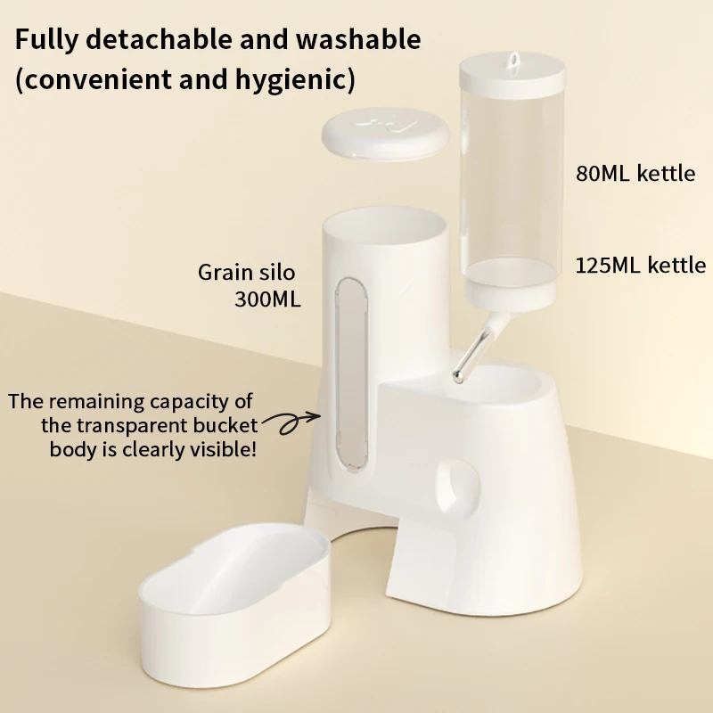 Alimentador para Hamster e Roedores de 300 ml com Tanque de Água de 80 ml - Imagem 2